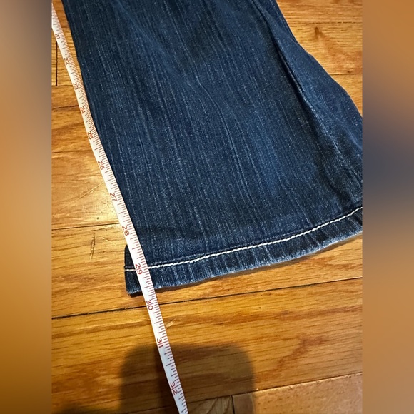 Vintage Y2K BKE Denim Stella Flare Jeans Distressed Low Rise Embroidered - Picture 10 of 10